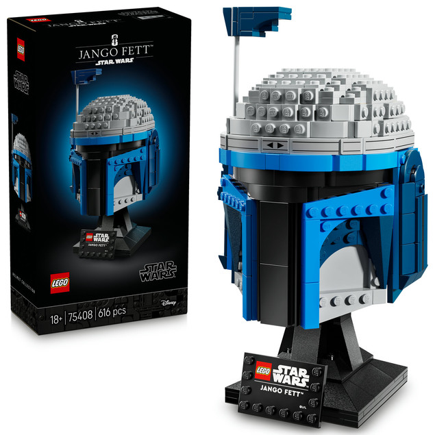 LEGO Star Wars 75408 Hełm Boby Fetta – Kolekcjonerski Model dla Dorosłych