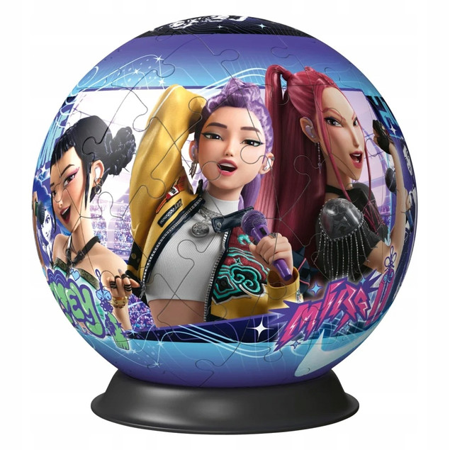 KPop Demon Hunters Puzzle 3D Kula 72 el Łowczynie Demonów Ravensburger