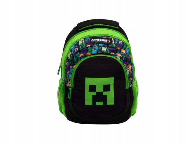 Plecak Szkolny Astra MINECRAFT Creeper Trzykomorowy | Klasy 1-3 SP
