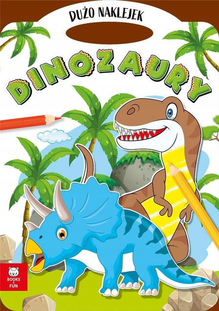 Teczka Dinozaury z podwójnymi naklejkami – praca zbiorowa