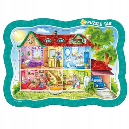 Puzzle Ramkowe Roter Käfer Mysi Domek – Edukacyjne dla Dzieci