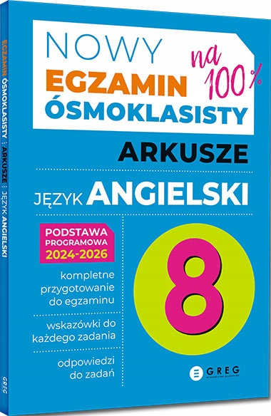 3x EGZAMIN ÓSMOKLASISTY ARKUSZE MATEMATYKA POLSKI ANGIELSKI