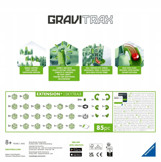 Gravitrax SKYTRAX Zestaw uzupełniający do torów kulkowych Ravensburger