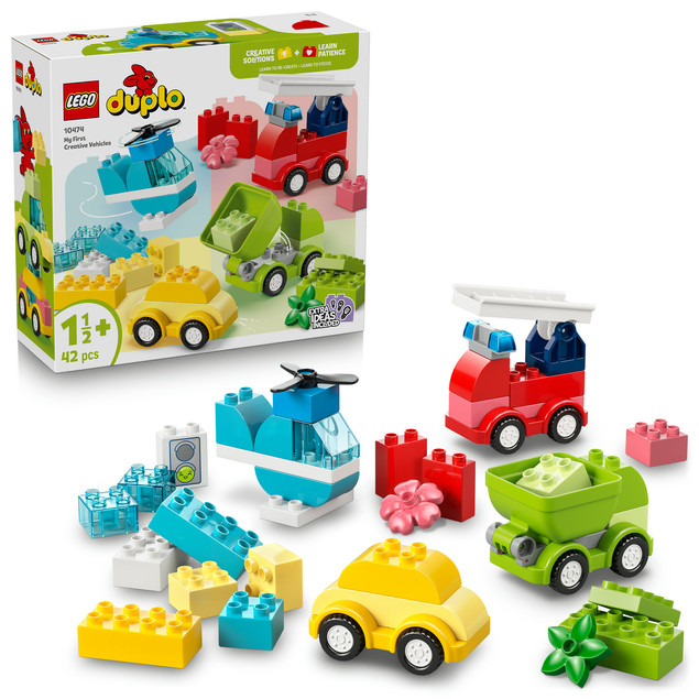 LEGO Duplo 10474 Kreatywne Pojazdy – Zestaw Klocków dla Maluchów