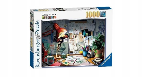 Artystyczne Biurko Puzzle Ravensburger detal