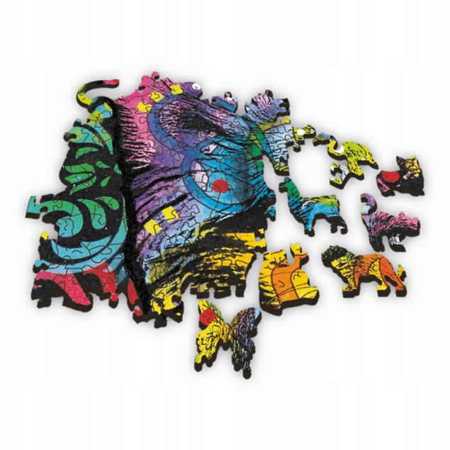 PUZZLE DREWNIANE 500+1 KOLOROWY SZCZENIAK TREFL