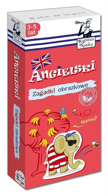 Kapitan Nauka.Zagadki obrazkowe. Angielski 3-5lat