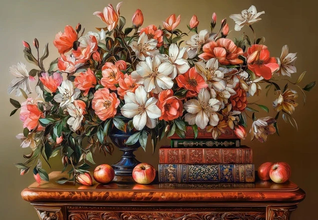 Puzzle 1000 el. C-105373-2 Floral Evening - widok opakowania