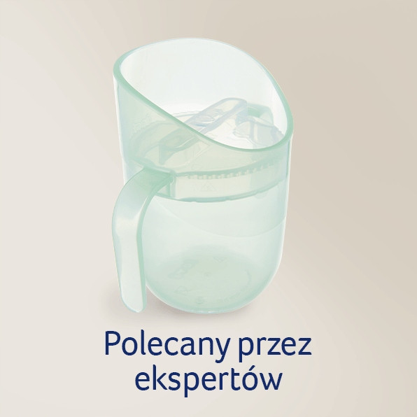 LOVI Kubek TRENINGOWY Genius 150ml z Uchwytami PISTACJOWY 6M+ 35/368_gre