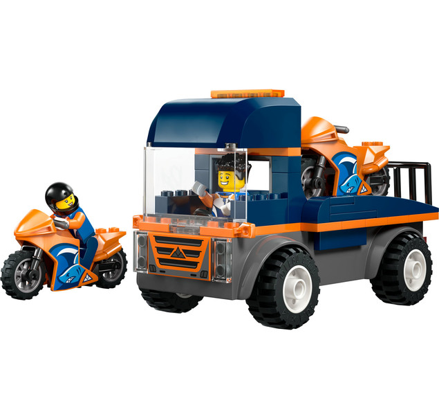 LEGO City 60491 Laweta z Motocyklami Ciężarówka Transporter 4+