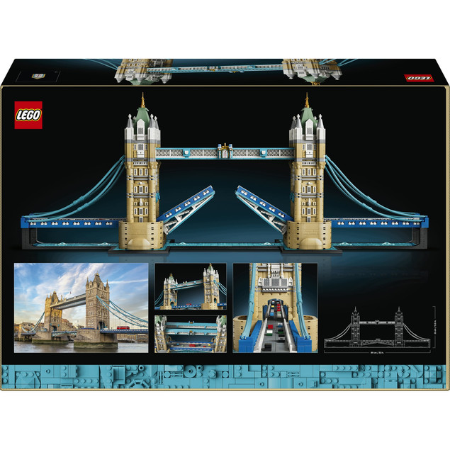 LEGO Architecture 21067 Tower Bridge – Model Kolekcjonerski dla Dorosłych