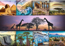 Puzzle 1000 Układanka AFRYKA Zwierzęta Natura Kolaż Piramidy Zabytki 12+