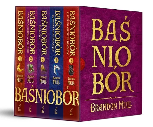 Pakiet Baśniobór Tomy 1-5 (barwione brzegi) Brandon Mull