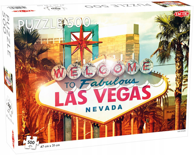 Puzzle Tactic 500 el. Welcome to Las Vegas - Fińska Jakość