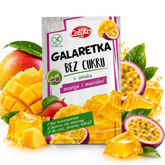Celiko Galaretka Bez Cukru Mango-Marakuja