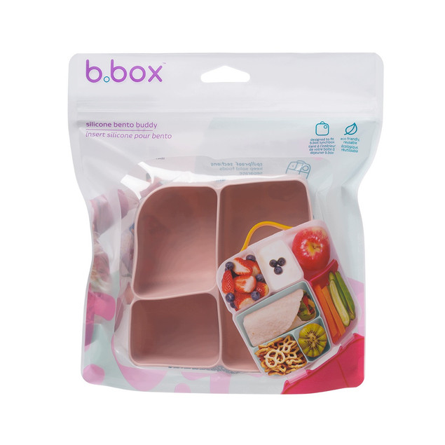 b.box Silikonowy Wkład do Lunchboxa z Przegródkami 505 ml Berry