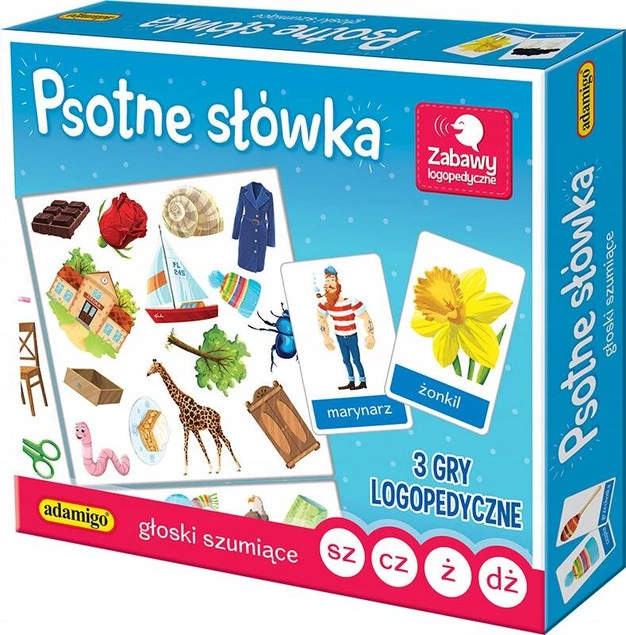 ADAMIGO GRA LOGOPEDYCZNA PSOTNE SŁÓWKA