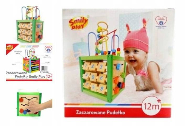 Smily Play drewniana Kostka Zaczarowane Pudełko