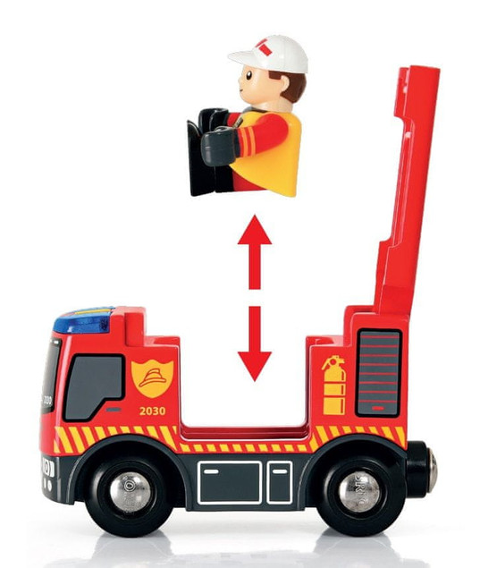 BRIO World Zestaw Kolejka Straż Pożarna