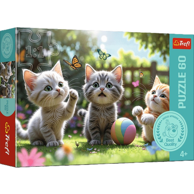 Puzzle Trefl 17412 Trzy Kociaki 60 el. dla Dzieci