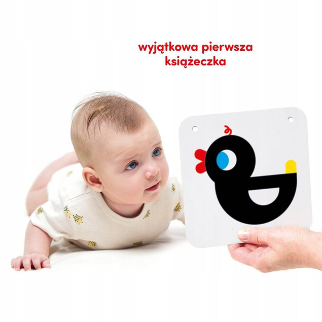 CzuCzu Duże karty kontrastowe 0–3 mies.