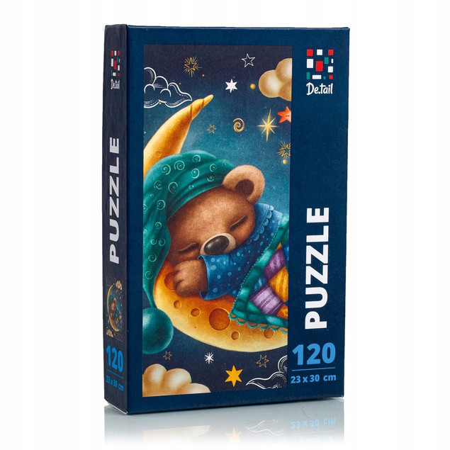 PUZZLE 120 ŚPIĄCY SŁODKI MIŚ KSIĘŻYC ROTER