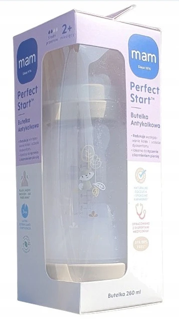 Butelka MAM antykolkowa 260 ml smoczek 2 m+_1