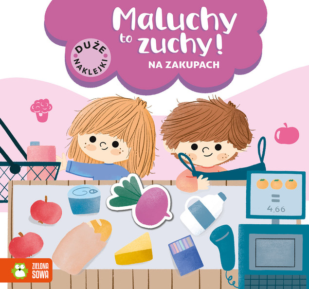 Maluchy to zuchy. Na zakupach. Książka edukacyjna Zielona Sowa