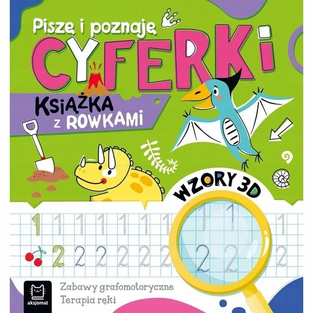 Cyferki, Kaligrafia i Szlaczki – zestaw 3 książek z rowkami 3D
