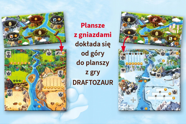 Gra Draftozaur 2 dodatki: Pterodaktyle, Plezjozaury NK