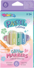 Pisaki Mazaki Flamastry BROKATOWE PASTELOWE 6 Kolorów 3+ Colorino 82565