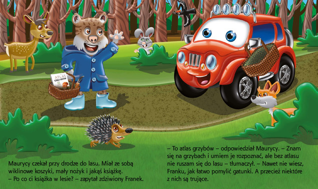 Samochodzik Franek Wyprawa na Grzyby Karolina Górska - Zabawka dla Dzieci