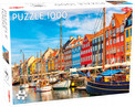 Puzzle Tactic 1000 elementów Nyhavn | Kopenhaga | Fińska Jakość