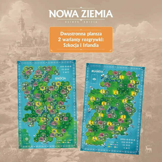 Nowa Ziemia – Gra planszowa rodzinna – Reiner Knizia