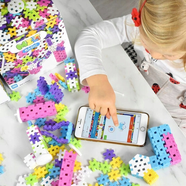 Klocki Meli Constructor Pink 400 el. – dziewczynki 3+