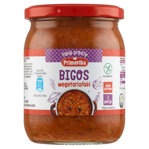 Bigos Primavika wegetariański wegański bezglutenowy 742 g
