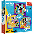 Puzzle 3w1 Myszka Miki i Przyjaciele Trefl – Układanki dla Dzieci +3