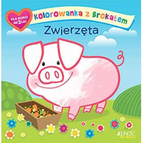 Kolorowanka z brokatem Zwierzęta Ola Makowska