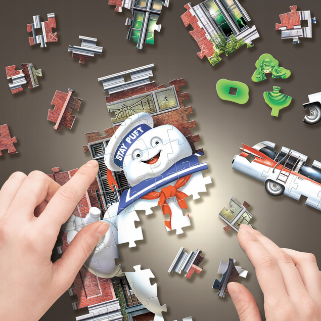 Wrebbit 3D Puzzle: Remiza Pogromców Duchów Ghostbusters Firehouse 500 elementów