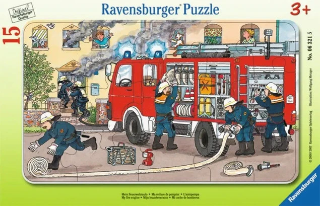 Puzzle Ravensburger 15 elementów Straż Pożarna