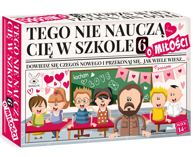 Gra Planszowa Tego nie nauczą Cię w szkole 6: O Miłości - Quiz Wiedzy Kangur