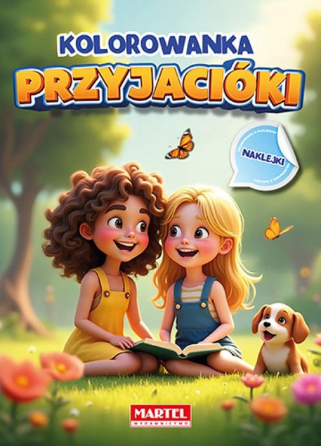 Kolorowanka A4 z naklejkami Przyjaciółki - Martel