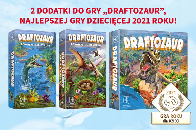 Gra Draftozaur 2 dodatki: Pterodaktyle, Plezjozaury NK