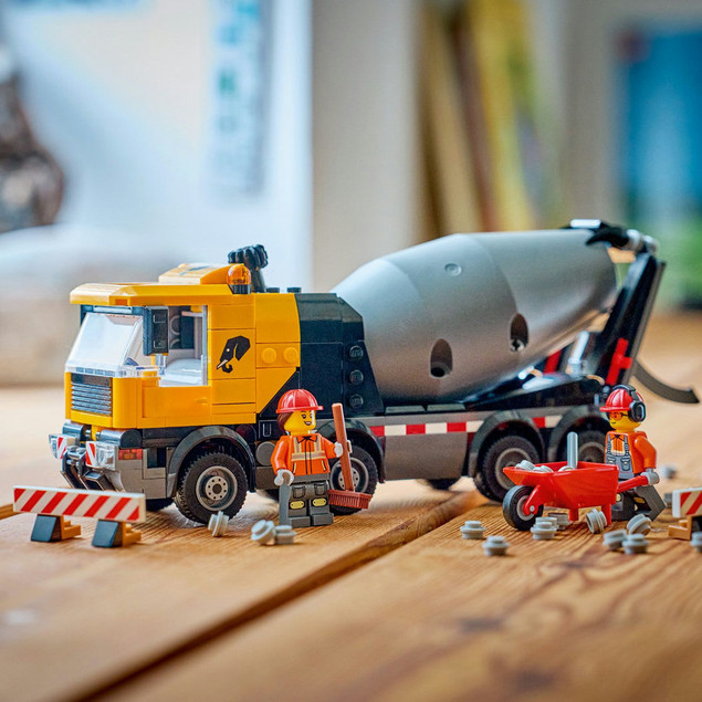 LEGO City 60478 Betoniarka z Bębnem i Minifigurkami