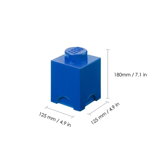 Pojemnik LEGO Storage Brick 1 Klocek Niebieski