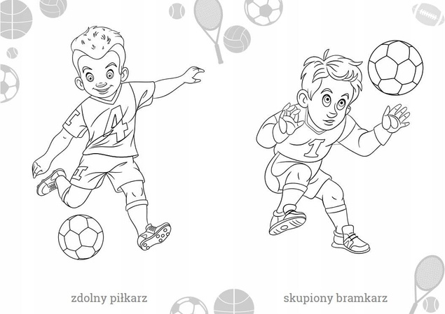 Kolorowanka Maluszkowe Malowanie SPORTOWCY 2+ Skrzat