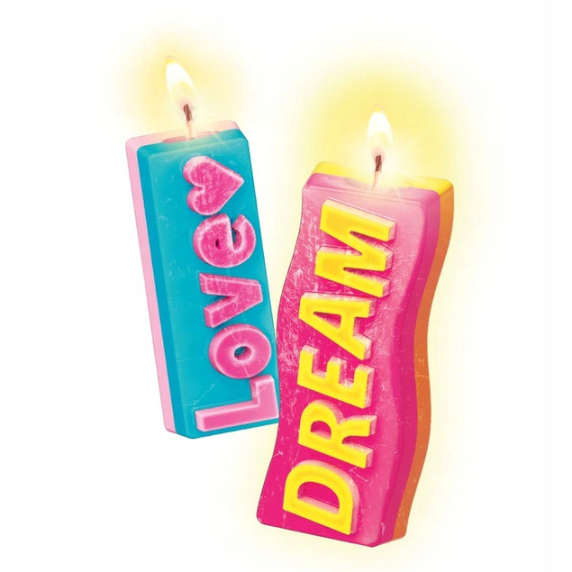 Clementoni ZESTAW KREATYWNY Mini Fabryka Świeczek Wiadomości LOVE DREAM DIY 18353