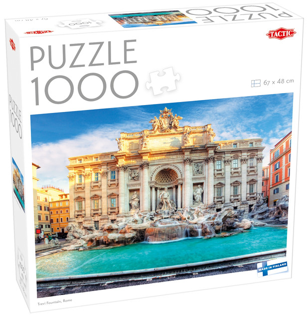 PUZZLE 1000 elementów FONTANNA DI TREVI RZYM Tactic Wieczne Miasto