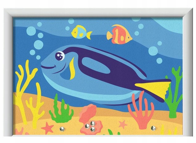 RAVENSBURGER CreArt Kolorowa ryba Dory (z błyszczącymi kamieniami)