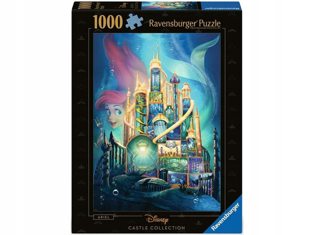 Puzzle 1000 Ravensburger Disney Arielka Zamek
